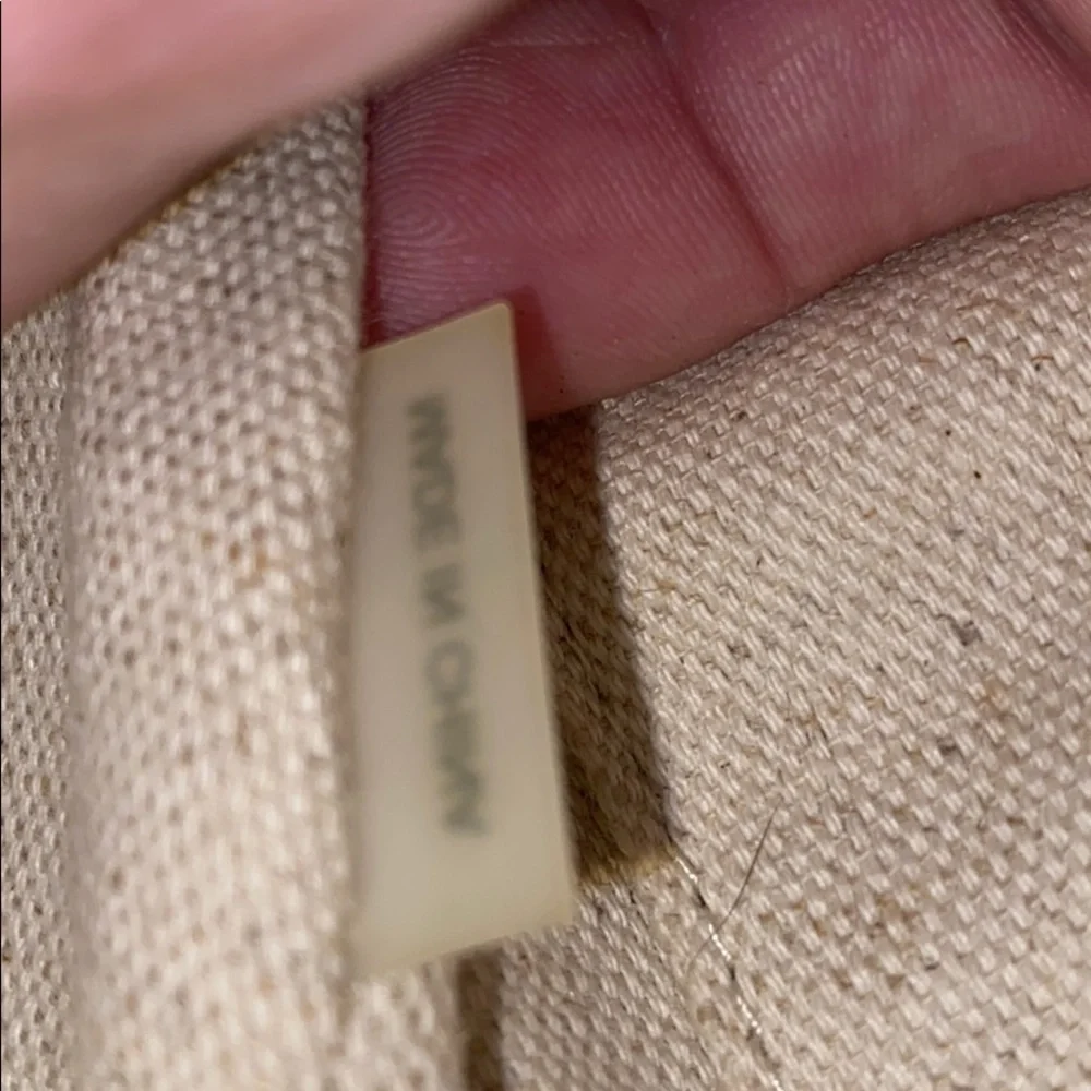 Michael Kors Leather And Straw Basket Weave Bag
